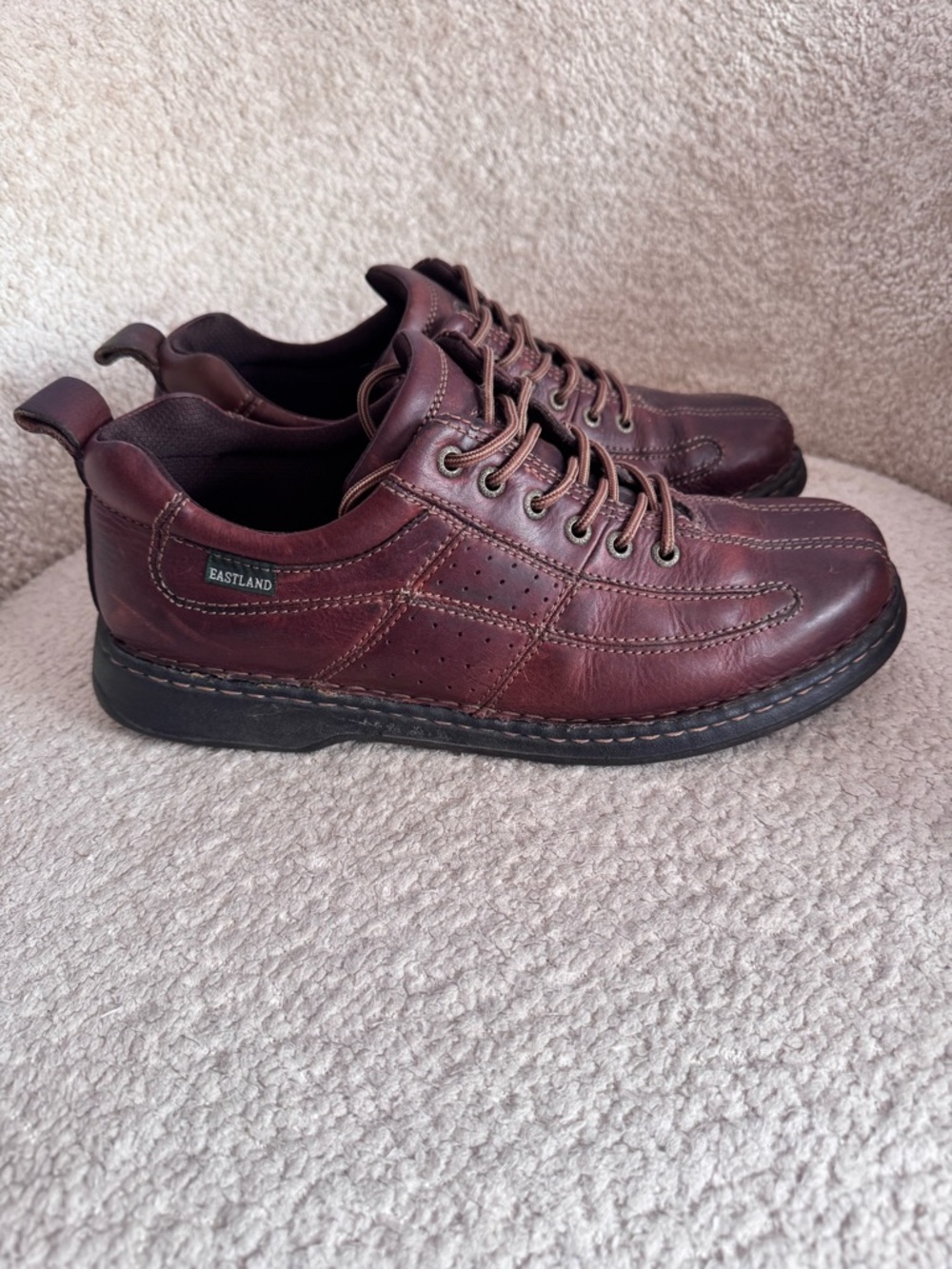Eastland Brown Leather Casual Oxford Shoes Men’s Size 12D Wide Comfort Walking